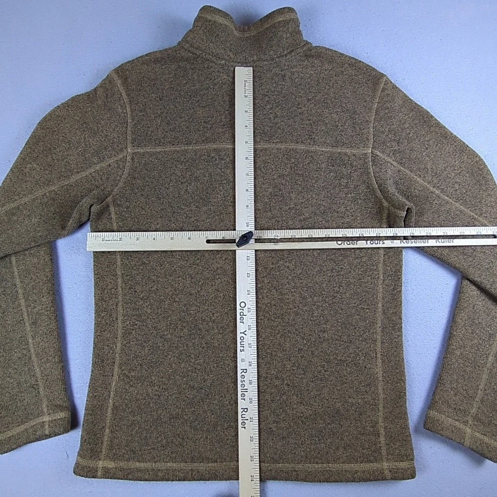 The North Face Gordon Lyons 1/4 Zip Jacket Mens Small Brown Pullover Sweater